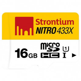 Strontium 16 GB microSDHC USH-I Nitro + OTG&USB Card Reader SRN16GTFU1T