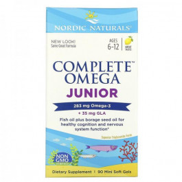 Nordic Naturals Complete Omega Junior 90 капсул лимон