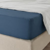 IKEA ULLVIDE простыня с резинкой, 180x200, темно-синий (703.427.26) - зображення 2