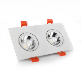 Electro House Точечный светильник LED белый двойной 5W угол поворота 45° (EH-CLM-03)
