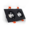 Electro House Точечный светильник LED чёрный двойной 5W угол поворота 45° (EH-CLM-04) - зображення 2