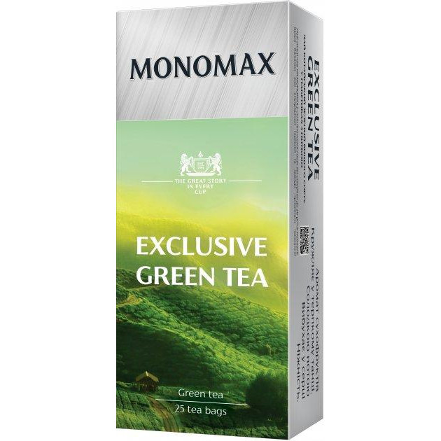 Мономах Чай  Exclusive Green Tea 25х1.5 г (mn.12500) (4820050112500) - зображення 1