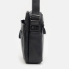 Borsa Leather Сумка  K12333 - black чоловіча шкіряна чорна - зображення 4