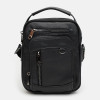 Keizer Гладка чоловіча шкіряна сумка-барсетка чорного кольору на дві блискавки  (22070) - зображення 2