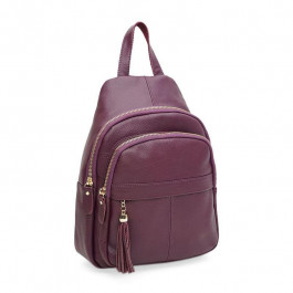 Borsa Leather Рюкзак  K11032v - violet жіночий шкіряний фіолетовий