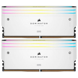 Corsair 32 GB (2x16GB) DDR5 6000 MHz Dominator Titanium RGB White (CMP32GX5M2B6000C30W)