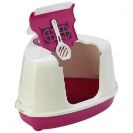 Moderna Туалет Flip Corner для котов 56х45х39 см Розовый (5412087013661)