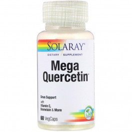 Solaray Мега кверцетин, Mega Quercetin, Solaray, 1200 мг, 60 капсул