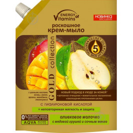 Energy of Vitamins Крем-мыло  Оливковое молочко с медовой грушей и сочным манго 450 мл (4823080003329)