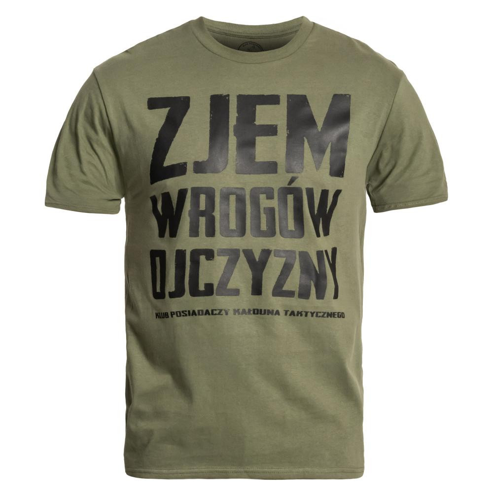 Kaldun Футболка T-shirt  Zjem Wrogow Ojczyzny - Зелена/Чорна - зображення 1