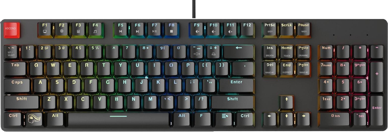 Glorious GMMK Full Size Customized US Black (GMMK-RGB-V2) - зображення 1