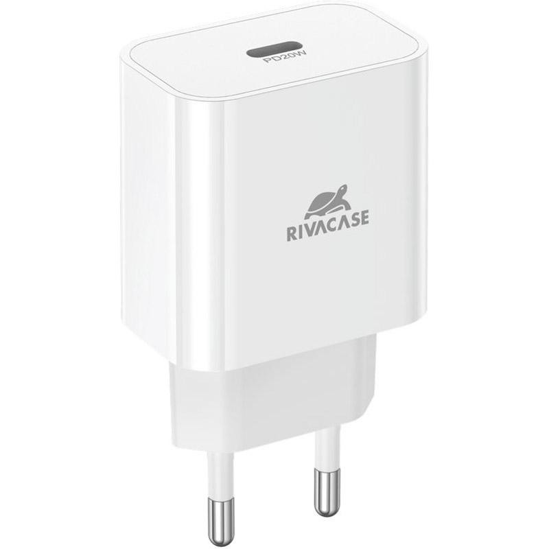 Rivacase PS4101 20W USB-C QC3.0 PD3.0 White - зображення 1