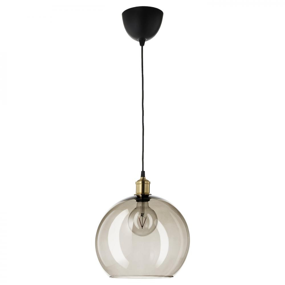 IKEA JAKOBSBYN / JLLBY, 893.881.25 - Подвесной светильник, тонированные стекла, латунный слой - зображення 1