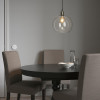 IKEA JAKOBSBYN / JLLBY, 793.880.60 - Подвесной светильник, прозрачное стекло, никелированный - зображення 2