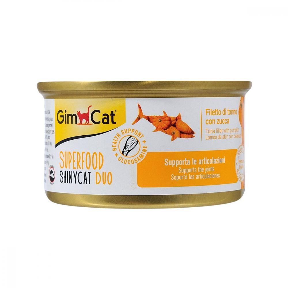 GimCat ShinyCat Duo Superfood с тунцом и тыквой 70 г (G-414737) - зображення 1