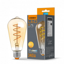 VIDEX LED Filament ST64FASD 5W E27 2200K диммерная (VL-ST64FASD-05272)