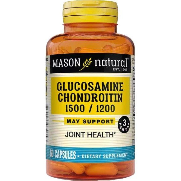 Mason Natural Глюкозамін і Хондроїтін 1500/1200 60 капсул (MAV13035) - зображення 1