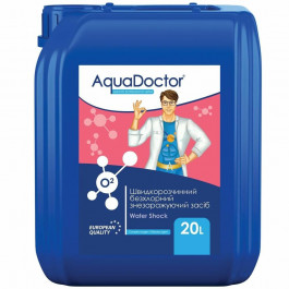AquaDOCTOR Жидкий активный кислород  Water Shock O2 (20 л) препарат на снове 35% перекиси водорода для дезинфек