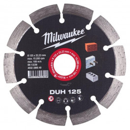 MILWAUKEE Алмазный диск DUH 125 для твердого бетона, бетонных блоков и камня