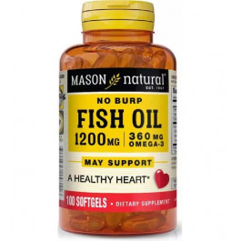 Mason Natural Риб'ячий жир  1200/360мг з Омега 3 100 гелевих капсул (MAV15811)