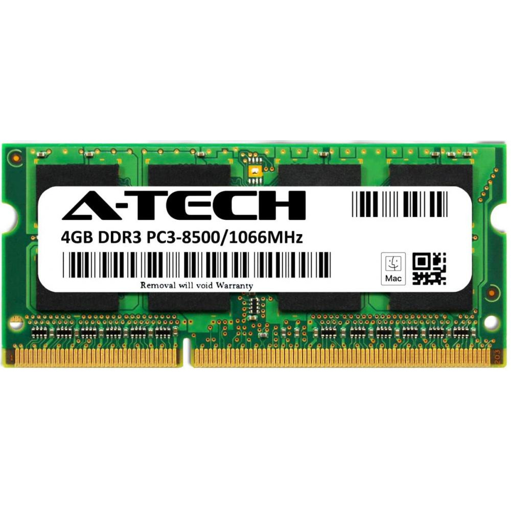 A-Tech 4 GB SO-DIMM DDR3 1066 MHz (AT4G1D3S1066ND8N15V) - зображення 1