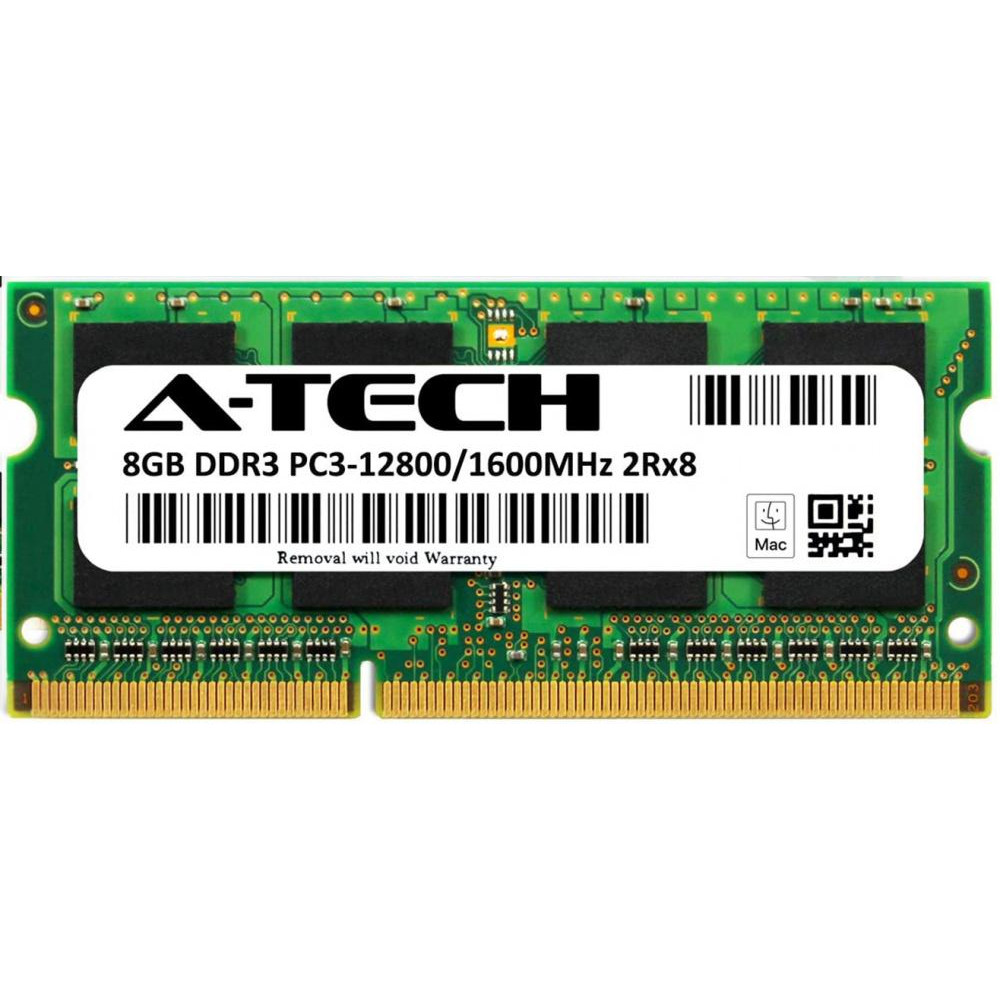 A-Tech 8 GB SO-DIMM DDR3 1600 MHz (AT8G1D3S1600ND8N15V) - зображення 1