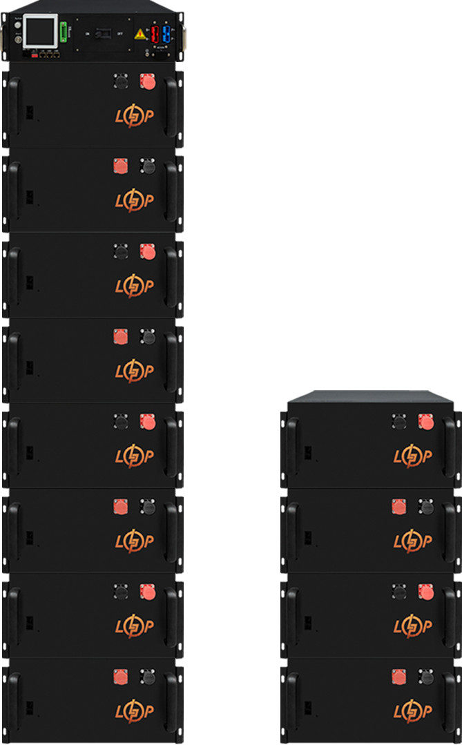 LogicPower LP LiFePO4 Battery HVM 614,4V 160Ah 98304 Wh BMS 160А металл (24751) - зображення 1