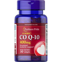 Puritan's Pride Q-SORB Co Q-10 400 mg 30 Rapid Release Softgels