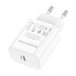 Borofone BA65A Single port PD20W charger White (BA65AW)