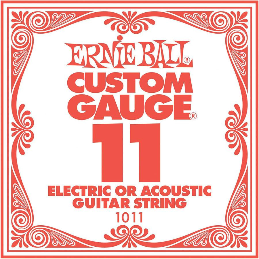 Ernie Ball Струна 1011 Plain Steel .011 - зображення 1