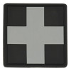 M-Tac Нашивка медична  Medic Cross Square PVC - Black/Grey (51124211) - зображення 1