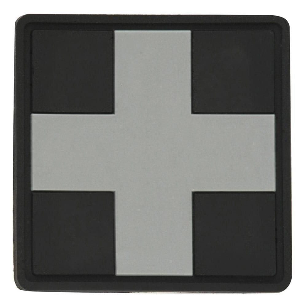 M-Tac Нашивка медична  Medic Cross Square PVC - Black/Grey (51124211) - зображення 1