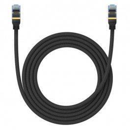 Baseus Cat7 High Speed 10Gigabit Ethernet Braided Cable 2m Black (B0013320B111-03)