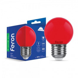 FERON LED LB-37 G45 1W красный 230V E27 (25116)