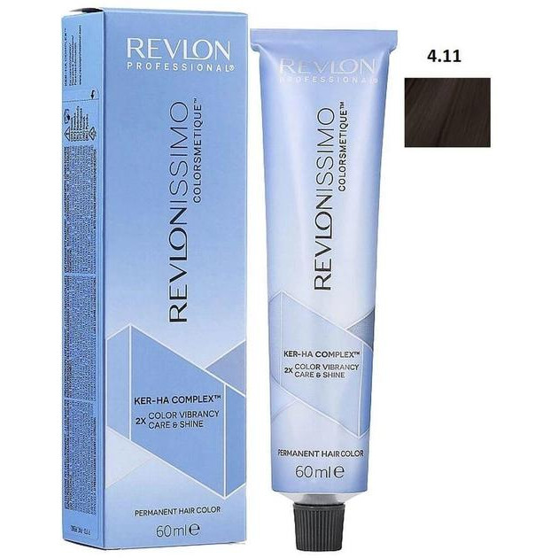 Revlon Фарба для волосся  Revlonissimo Colorsmetique Ker-Ha Complex 4.11 60 мл (8007376057982) - зображення 1