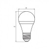 EUROLAMP LED Deco Filament A60 8W E27 2700K 2 шт (MLP-LED-A60-08273(Amber)new) - зображення 3