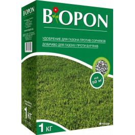 Biopon Удобрение гранулированное для газона с сорняками 1 кг (5904517062412)