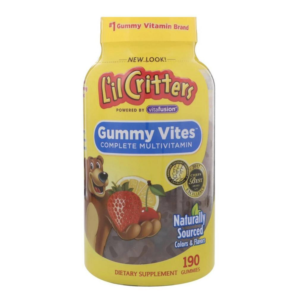 L'il Critters Дитячі мультивітаміни L'il Critters Gummy Vites Complete Multivitamin 190 Gummies - зображення 1