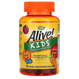 Nature's Way Мультивітаміни для дітей Alive! Multi-Vitamin for Children 60 Gummies (Cherry, Orange, Grape)