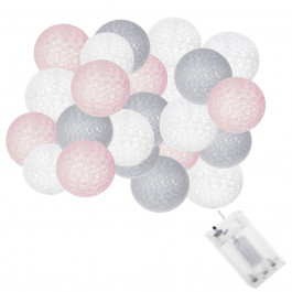 Springos на батарейках Cotton Balls 6 м 30 LED CL0061 Warm White