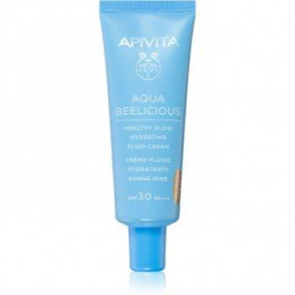 Apivita Aqua Beelicious легкий тонуючий флюїд для сяючої шкіри SPF 30 40 мл
