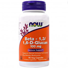 Now Бета Глюкан  Beta-1,3/1,6-D-Glucan 100 mg 90 Caps