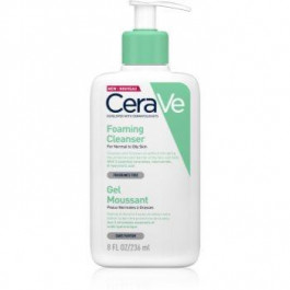 CeraVe Cleansers очищуючий пінистий гель для нормальної та жирної шкіри 236 мл