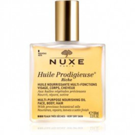 Nuxe Huile Prodigieuse Riche мультифункціональна суха олійка для дуже сухої шкіри  100 мл