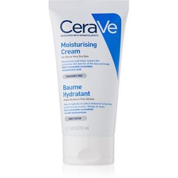 CeraVe Moisturizers зволожуючий крем для обличчя та тіла для сухої та дуже сухої шкіри  50 мл - зображення 1