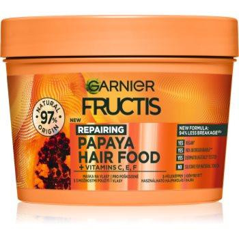 Garnier Fructis Papaya Hair Food відновлювальна маска для пошкодженого волосся 390 мл - зображення 1