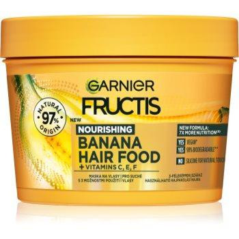 Garnier Fructis Banana Hair Food поживна маска для сухого волосся 390 мл - зображення 1