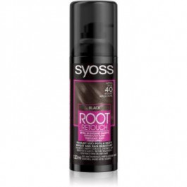 Syoss Root Retoucher тональна фарба для нанесення на відрослі корені у формі спрею відтінок Black 120 мл