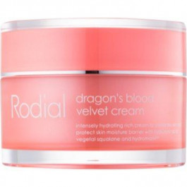 Rodial Dragon's Blood Velver Cream крем для обличчя з гіалуроновою кислотою для сухої шкіри 50 мл