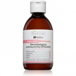 Bielenda Dr Medica Capillaries заспокоююча міцелярна вода для шкіри зі схильністю до почервоніння  250 мл